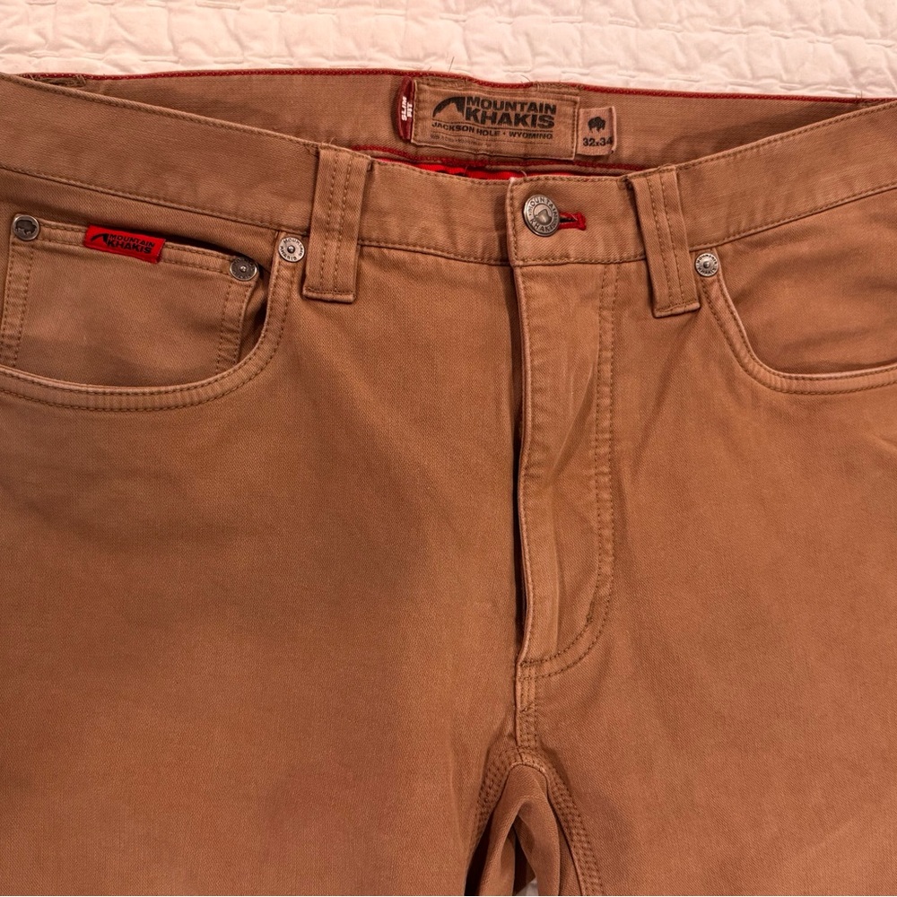 Mountain Khakis Tan Slim Fit Pants 32x34
